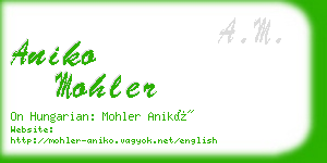 aniko mohler business card